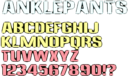 Zip file containing freeware truetype font