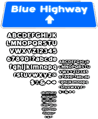 Zip file containing freeware truetype font