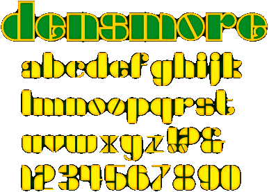 Zip file containing freeware truetype font