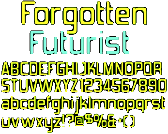 Zip file containing freeware truetype font