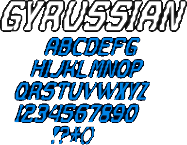 Zip file containing freeware truetype font