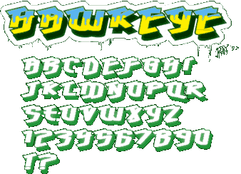 Zip file containing freeware truetype font