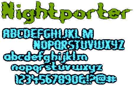Zip file containing freeware truetype font