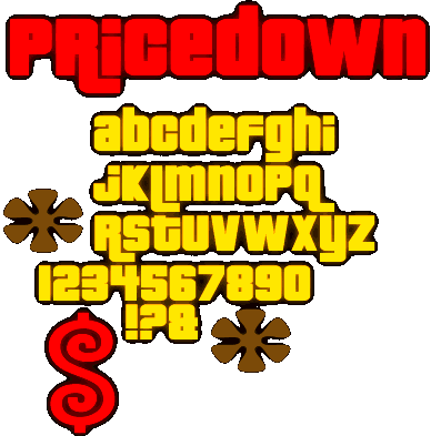 Zip file containing freeware truetype font