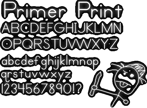 Zip file containing freeware truetype font