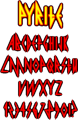 Zip file containing freeware truetype font