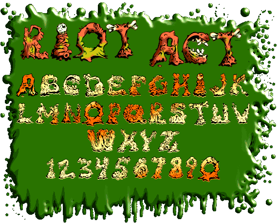 Zip file containing freeware truetype font