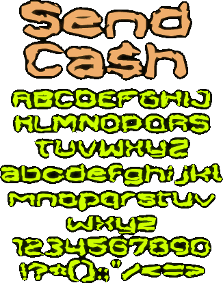 Zip file containing freeware truetype font