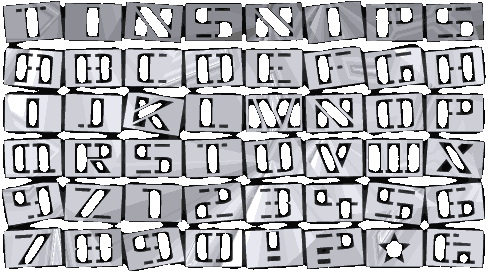 Zip file containing freeware truetype font