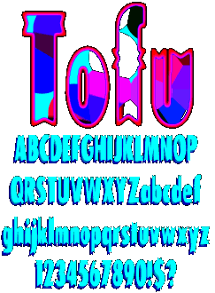 Zip file containing freeware truetype font