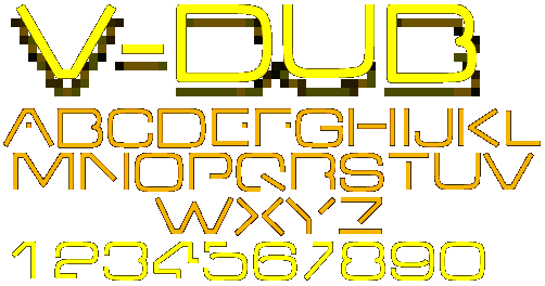 Zip file containing freeware truetype font