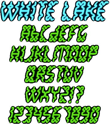 Zip file containing freeware truetype font